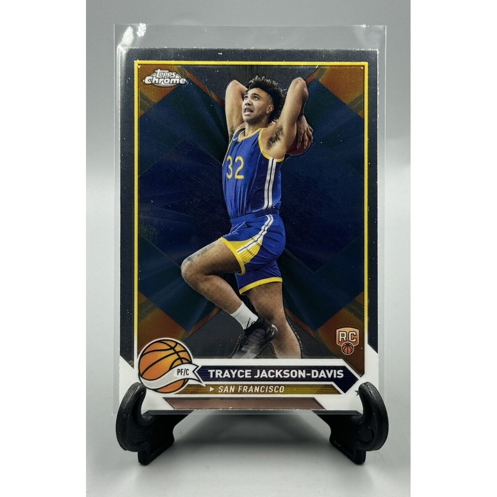 2024 Topps‎ Chrome Trayce Jackson-Davis Rookie Card #176 Golden State - Picture 1 of 2